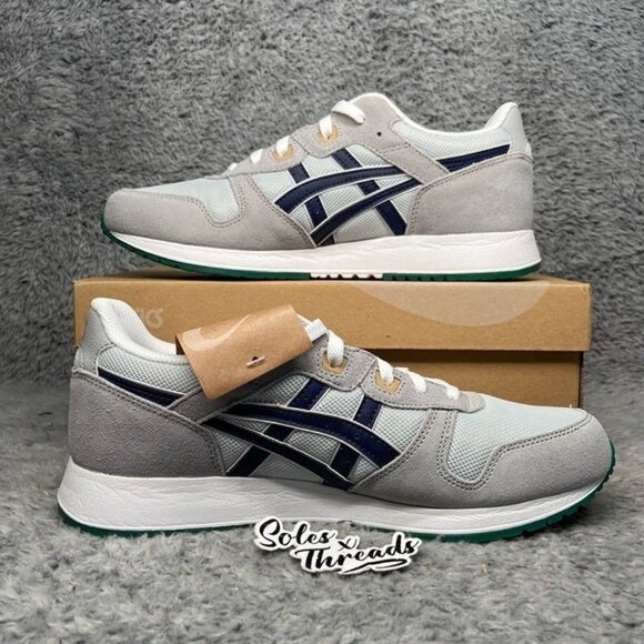 Asics Lyte Classic Sportstyle Sizes Men Glacier Grey Peacoat 1201A477-029 - Picture 2 of 7